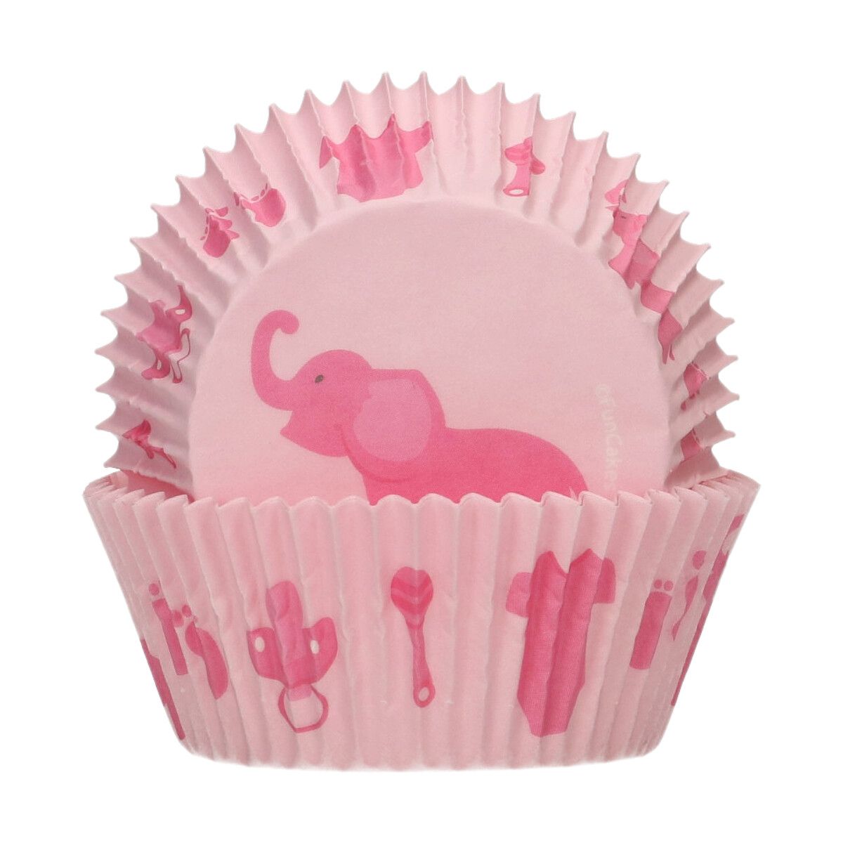 Cukrářské košíčky Baby girl 48 ks FunCakes